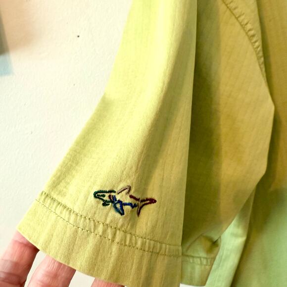 Greg Norman Mens XXL Green Polo Collared Short Sleeve Golf Leisure Vacation - Picture 8 of 11